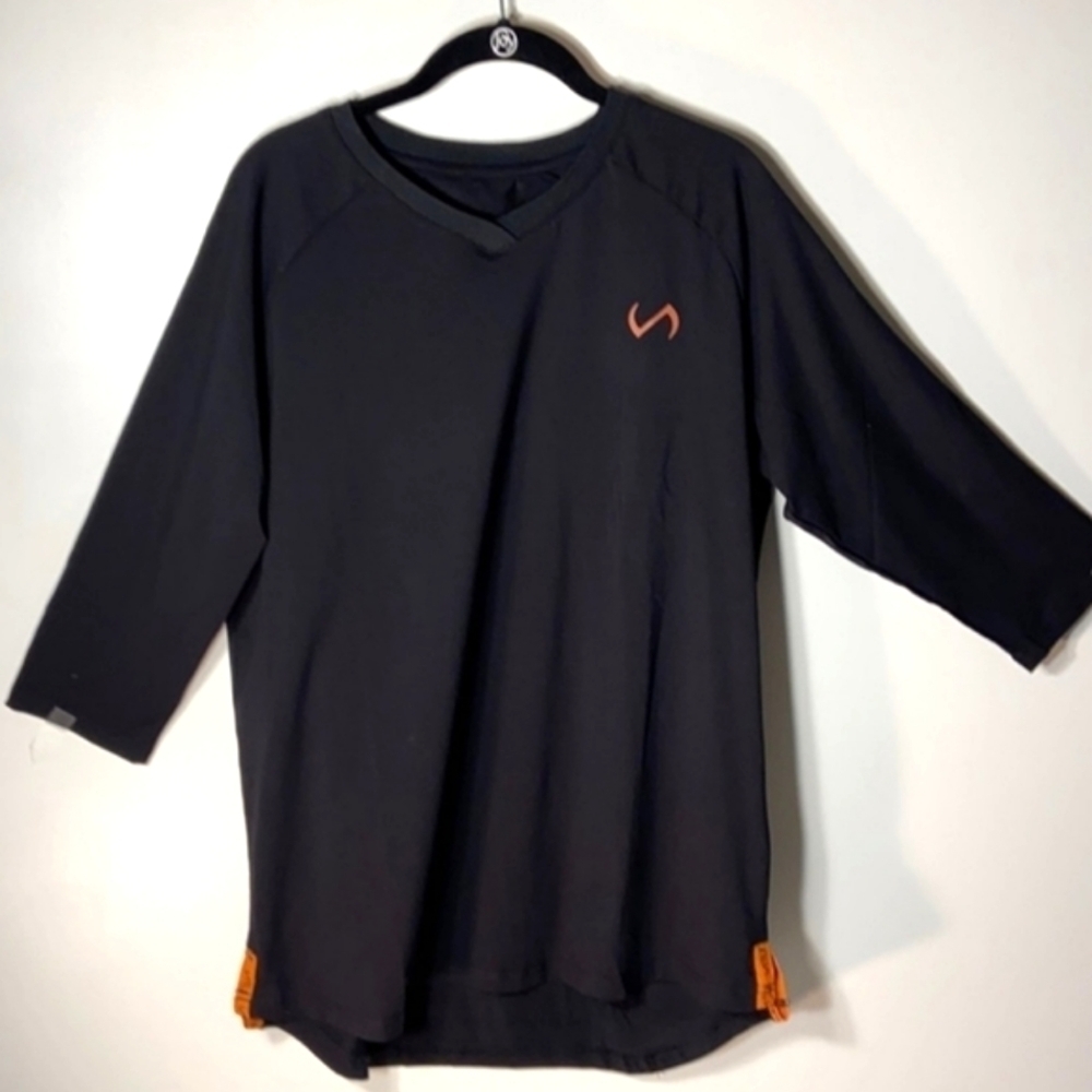TLF APPAREL 3/4 Sleeve Training Black T-Shirt Medium - New With Tags